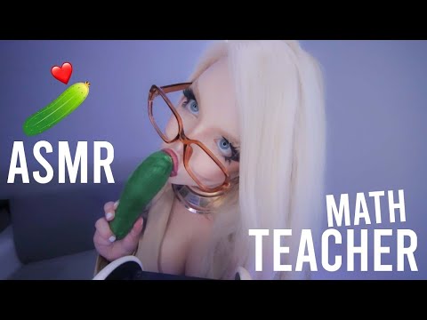 *teaser* ❤️📝 YOUR NEW MATH TEACHER SMOOCHING A CUCUMBER *full video on Onlyfanzzzzz*