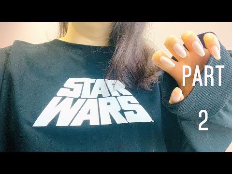 ASMR: AGGRESSIVE SCRATCHING ON MY STAR WARS SHIRTS PT 2 🌌 THE CHESTBURSTER™ & TRIGGER WORDS