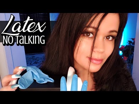 ASMR Latex Gloves *No Talking* (Lotion, Oil, Cupping, Touching, Massage)