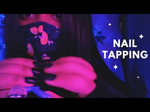 ASMR Lo-Fi Nail Tapping / Long Nails / Mini Mic - No Talking