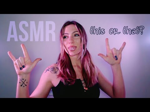 ASMR ASKING YOU QUESTIONS 🌀🫶🏼 (THIS OR THAT)