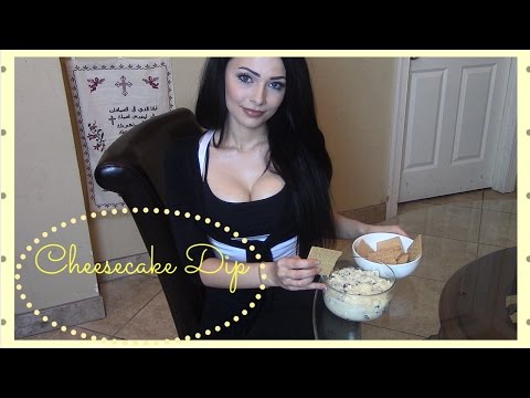 ASMR Cheesecake Dip Recipe & Tasting (Soft Spoken, Stirring, Eating, and Crinkly Sounds)