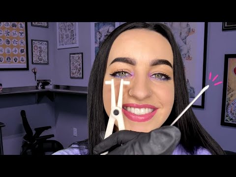[ASMR] Realistic Belly Button AND Septum Piercing RP