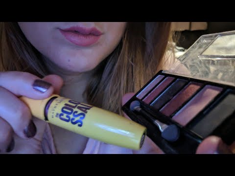 ASMR FAST, Aggressive & Chaotic Makeup Application ~ Repeating Words, Mouth Sounds