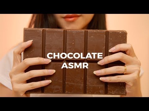 ASMR Giant Chocolate Bar | Tapping, Cutting, Snapping  Sounds (No Talking)