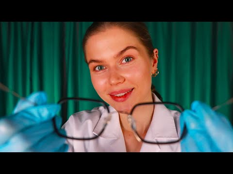 ASMR Eye Exam & Glasses Fitting.  Medical RP, Personal Attention