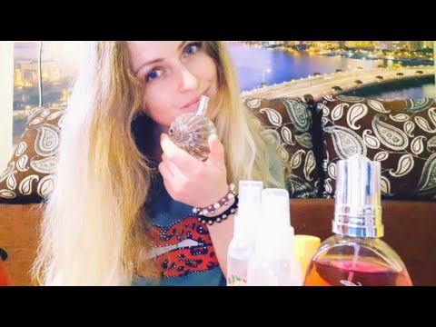 ASMR| OWN PARFUMS SHOP, AROMA ROOM, ROLE PLAY  SHOWING FRIEND MY LOVELY PARFUMS