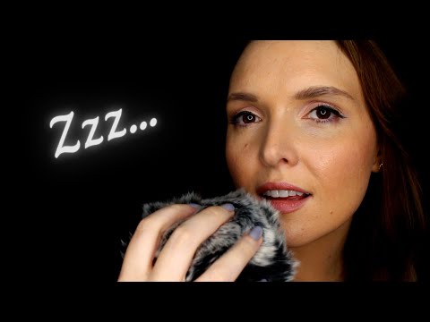 ASMR Fluffy Mic Scalp Massage and Ear to Ear Close Whispering for Sleep, with Mouth Sounds