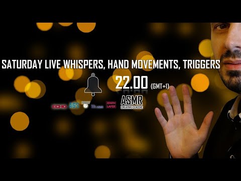 🔴 ASMR Whispers Hand Movements and Triggers