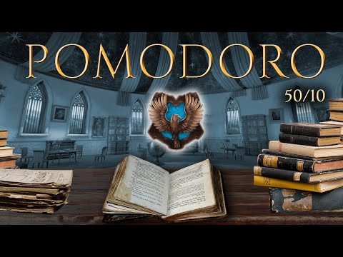RAVENCLAW 📚 POMODORO Study Session 50/10 - Harry Potter Ambience 📚 Focus, Relax & Study in Hogwarts
