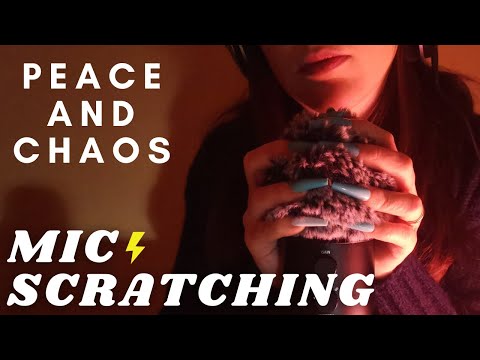 ASMR - PEACE AND CHAOS | FAST AND AGGRESSIVE FLUFFY Scratching | Anticipatory Tingles
