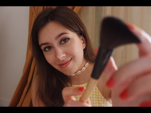 Greek ASMR 🇬🇷 Camera Brushing & Makeup Tapping