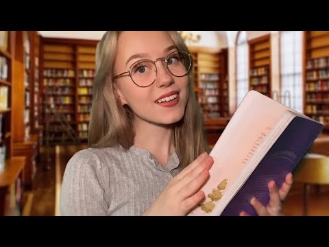 ASMR | Library Roleplay📚 (Typing, Book Sounds, Tapping, Whispers)