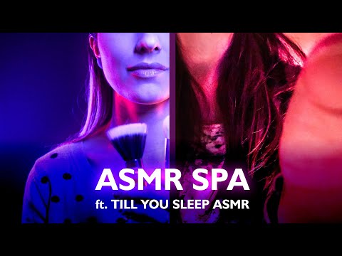 ASMR - SPA and close SCALP MASSAGE, FACE BRUSHING with TILL YOU SLEEP ASMR (Fast & Brain Melting)