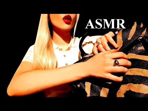 ASMR SCRATCHING LEATHER BAGS - Tapping leather - Satisfying sounds & triggers - (no talking)