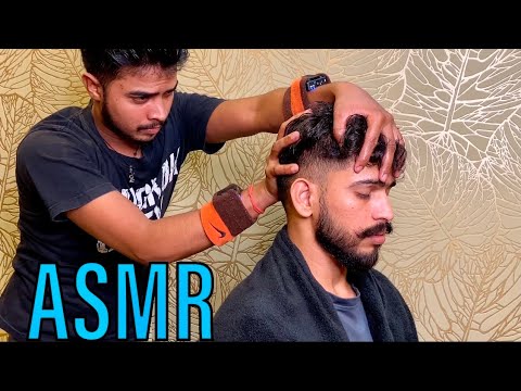 ASMR Head Massage | Barber Skills For ASMR Sleep Relief By Barber Bhima