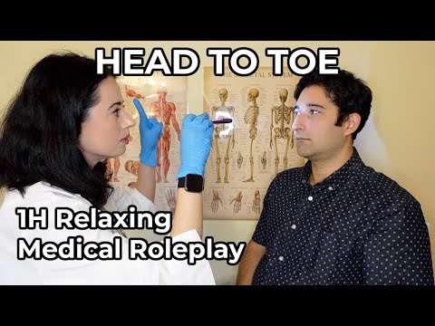 ASMR [Real Person] Relaxing Head to Toe Assessment (Soft Spoken Medical Exam & Cranial Nerves)