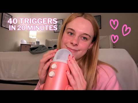 ASMR 40 Triggers in 20 Minutes 🩷