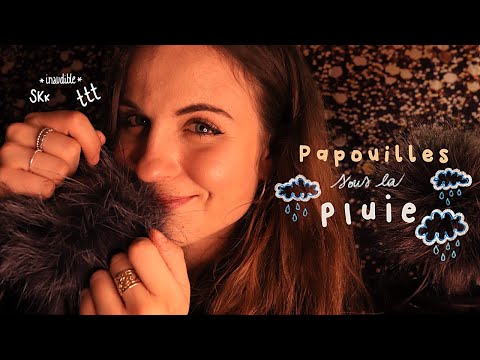 ASMR | Papouilles de moumoute sous la pluie 🌧️ (+ mouth sounds, inaudible, breathing)
