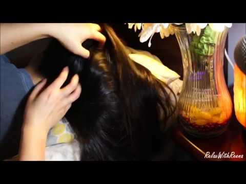 ASMR Relaxing Hair Play + Gentle Scalp Scratching (DUPLICATE, LOOPED VERSION), Partial Whispering