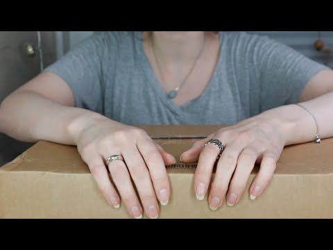 ASMR Whisper Unboxing a Package | Nail Tapping, Scratching & Crinkle Sounds