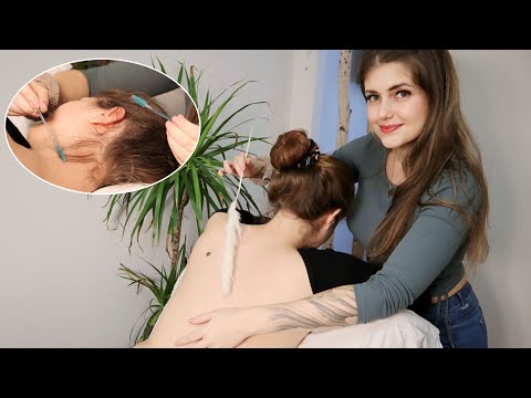 ASMR Back Tracing And Hair Play | Kribbeln wie in der Kindheit 🥰 Real Person Massage deutsch