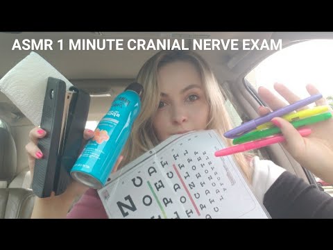 ASMR ONE MINUTE CRANIAL NERVE EXAM (1 MINUTE ASMR)