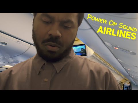 ASMR Flight Attendant Roleplay "Power Of Sound Airlines" First Class Flight