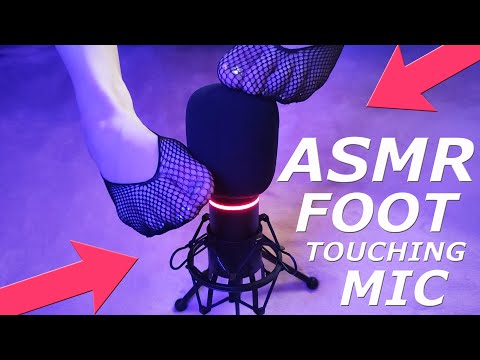 ASMR Foot Touching Mic / Strong Scratching Sounds / Tights Socks
