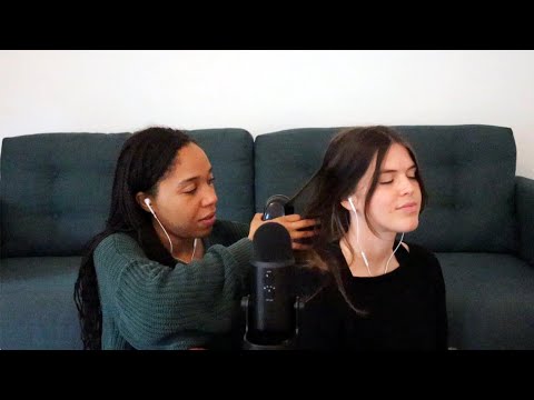 Friend gives me ASMR - Adrianna tries to give me tingles (whisper)