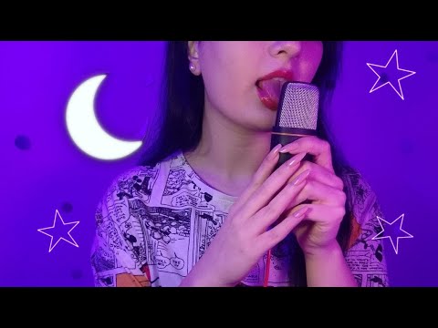 ASMR🟣15 min just sound of [wet] tongue twirling💤