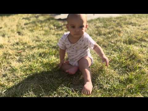 Nature Sun Grass and a baby blissful sweet serenity Sunshine