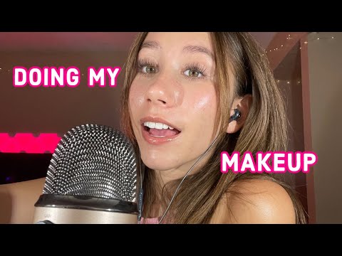 ASMR | doing my makeup with you guys :)