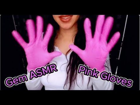 {ASMR} Pink glove sounds
