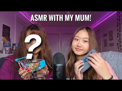 my mums tries asmr for the first time