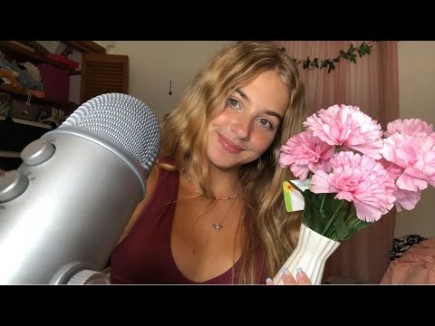 ASMR Fast Tapping on Things/Haul 🌸 textured scratching and whispering