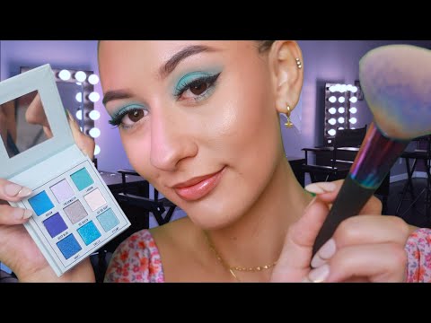 ASMR Doing Your Makeup 💙 (relaxing layered sounds & personal attention) ~ ft. TTDeye
