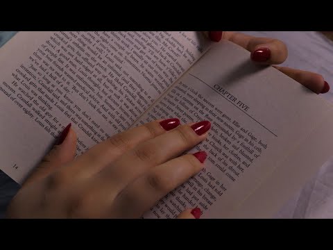 ASMR Inaudible Reading | word tracing, mouth sounds, page turning