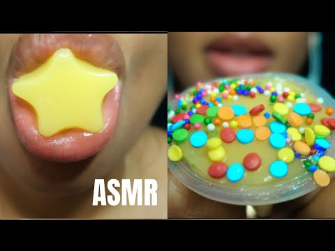 ASMR | Sprinkled Star Jelly Eating 🍓🥭🍇🍏