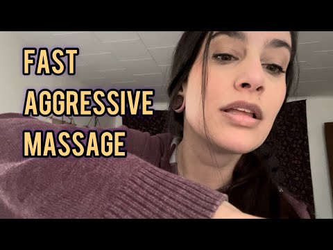 ASMR Fast & Aggressive Massage (Shoulders, Arms, Neck)
