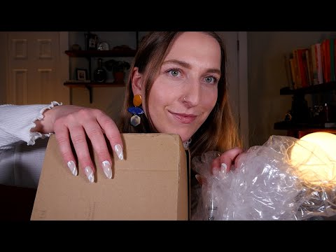 ASMR long nails playing with packaging 📦💅 (BRAIN NUMBING)