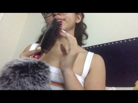 [ASMR] Hair Brush Sounds | Tapping | Hair Brushing | Repeating Words✨❣️