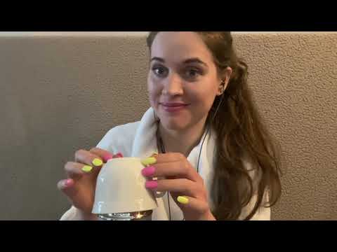 Stress relief ASMR | nails tapping and scratching on a cup