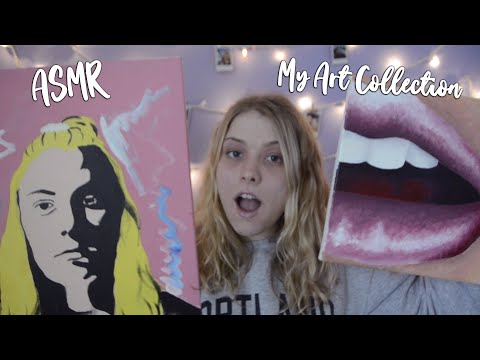 ASMR│My Art Collection! Tapping and Scratching ♡