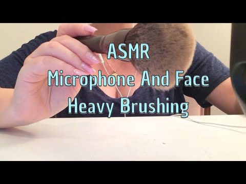 ASMR Microphone And Face Brushing
