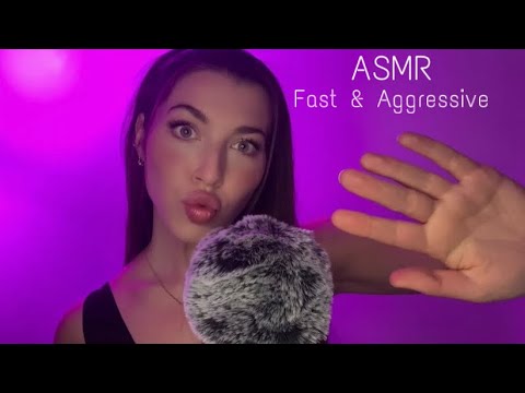 ASMR Fast & Aggressive Plucking Away Negative Energy & Replacing with Tingly Kisses