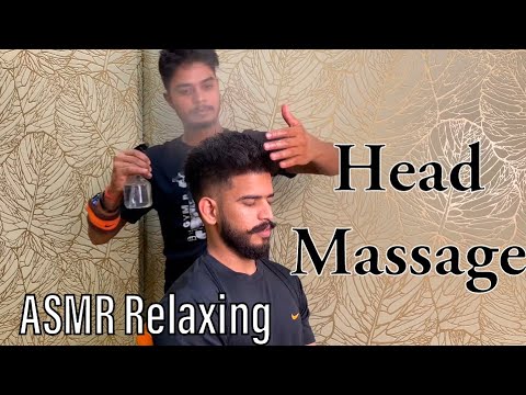 ASMR Relaxing Head Massage With Neck Cracking By Barber Bhima