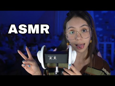ASMR | Fast Aggressive 3DIO Triggers: Ear Tapping, Scratching, Massaging, Brushing, & Mouth Sounds