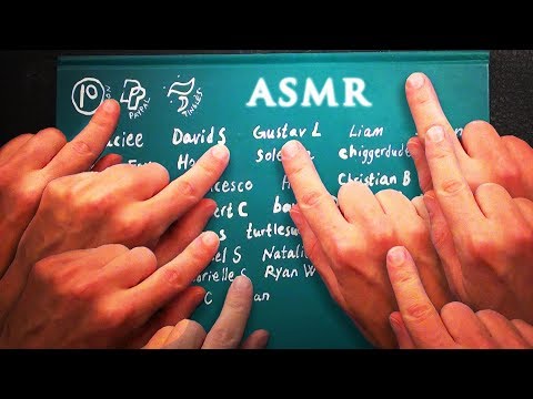 ASMR 1hr Fast Tapping on 11,063 Names (Highly Requested)