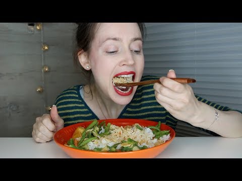 ASMR Whisper Eating Sounds | Thai Curry Vegetable Pot With Grilled Bell Pepper | Mukbang | 먹방